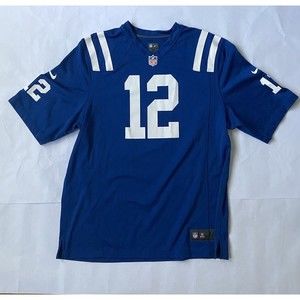Nike Andrew Luck Indianapolis Colts NFL On Field Jersey #12 Size XL Blue White